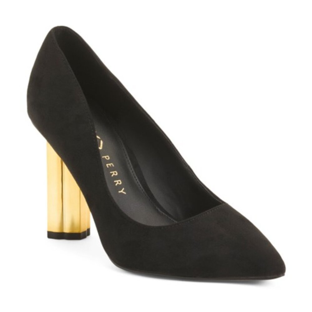 KATY PERRY Black/Gold Dellilah High Pumps